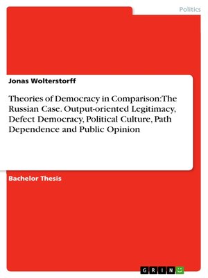 cover image of Theories of Democracy in Comparison